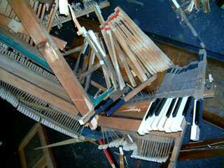 crushed piano